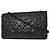 Chanel So Black Classic Single Flap Quilted Lambskin Medium Noir - vue 2