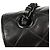 Chanel So Black Classic Single Flap Quilted Lambskin Medium Noir - vue 5