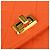 Chanel Shopping Quilted Knit Pluto Glitter Large Laranja - vista 7