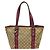 Tote Gucci in tela GG e pelle Beige