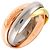 Anillo Cartier Trinity Medium MM #50 Rosa Blanco Amarillo