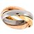 Anillo Cartier Trinity Medium MM #50 Rosa Blanco Amarillo - vista 4