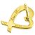 Autre Marque Orecchini a lobo Tiffany & Co. Loving Heart in oro giallo 18K - vista 5