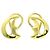 Autre Marque Tiffany & Co. Crescent Moon Clip-Ohrringe Gelb