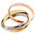 Cartier Trinity Ring Pink Weiß Gelb - Ansicht 3