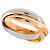 Cartier Trinity Ring Pink Weiß Gelb - Ansicht 4