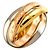 Cartier Trinity MM Ring Pink Weiß Gelb