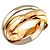 Cartier Trinity MM Ring Pink Weiß Gelb - Ansicht 5