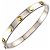 Bangles Gucci G in oro giallo 18K e acciaio inossidabile