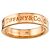 Autre Marque Tiffany & Co. Flacher Ring aus 18K Roségold mit Diamanten Pink - Ansicht 2