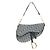 Christian Dior Saddle Oblique Canvas Medium Azul marinho