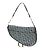 Christian Dior Saddle Oblique Canvas Medium Azul marinho - vista 2