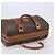 Céline Celine Vintage Duffle Macadam Coated Canvas Medium Marron - vue 6