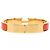 Hermès Bracciale smaltato Hermes Click H GM Rosso D'oro - vista 3