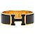 Hermès Hermes Clic Clac PM Emaille Charm Armband Schwarz