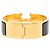 Hermès Hermes Clic Clac PM Emaille Charm Armband Schwarz - Ansicht 3