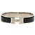 Hermès Pulseira Hermes Click H com pingente Preto
