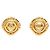 Chanel Coco Mark Vintage Runde Ohrringe Golden