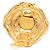Chanel Coco Mark Vintage Runde Ohrringe Golden - Ansicht 3