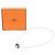 Hermès Hermes Cage d'H H Cube Chain Anhänger Halskette Schwarz - Ansicht 6