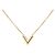 Louis Vuitton Essential V Chain Anhänger Halskette Golden