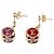 Louis Vuitton Pendientes Cube Swing Dorado Púrpura