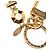 Louis Vuitton Portefeuille LV Facet Keychain D'oro - vista 3