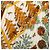 Hermès Pañuelo Hermes Carre 90 Plisado Decoupages Multicolor Amarillo - vista 4