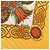 Hermès Pañuelo Hermes Carre 90 Plisado Decoupages Multicolor Amarillo - vista 5