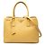 Borsa a mano/Borsa a tracolla Prada Galleria con placca logo triangolare Giallo