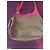 Christian Dior Monogram Canvas und Leder Schultertasche Braun Pink - Ansicht 4