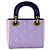 Borsa Christian Dior Lady Mini Rosa Porpora - vista 3
