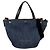 Bolsa Prada em denim e couro Preto Azul Caqui