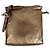 Loewe Schultertasche aus metallic-braunem Leder