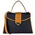 Bolsa de Ombro Yves Saint Laurent Preta e Camel Preto Camelo