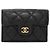 Chanel Matelassé Tri-fold Wallet Black
