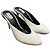 Mules Alaïa in pelle verniciata bianca con punta affusolata Bianco