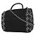 Chanel Top Handle Shearling with Tweed Small Schwarz - Ansicht 2