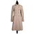 Weekend Max Mara Beige Herringbone Wool Coat