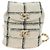 Chanel Duma Drawstring Quilted Wool Tweed Large Beige