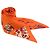 Lenço de seda Hermès Twilly em Orange Laranja