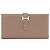 Hermès Portafoglio lungo Hermes Bearn Soufflet in Etoupe Gray Taupe