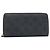 Cartera larga Louis Vuitton en piel Mahina Noir Negro
