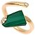 Bulgari Anello Bvlgari Gelati in Malachite e Diamanti in Oro Rosa 18K