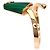 Bulgari Anello Bvlgari Gelati in Malachite e Diamanti in Oro Rosa 18K - vista 3