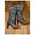 IRO Silberne Glitzer-Stiefel mit Raffung - Ansicht 2