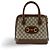 Gucci Horsebit 1955 GG Canvas with Leather Small Marrone