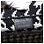 Christian Dior Book Houndstooth Canvas Medium Nero - vista 6
