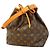 Noe Borsa a tracolla Louis Vuitton Monogram Petit Noé Marrone