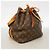 Noe Borsa a tracolla Louis Vuitton Monogram Petit Noé Marrone - vista 2